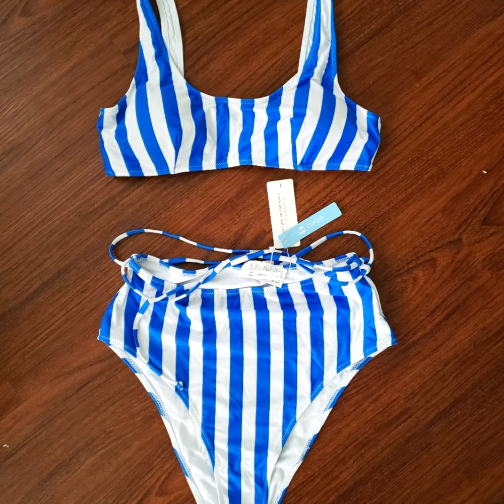 🔥NWT🔥Greek flag bikini